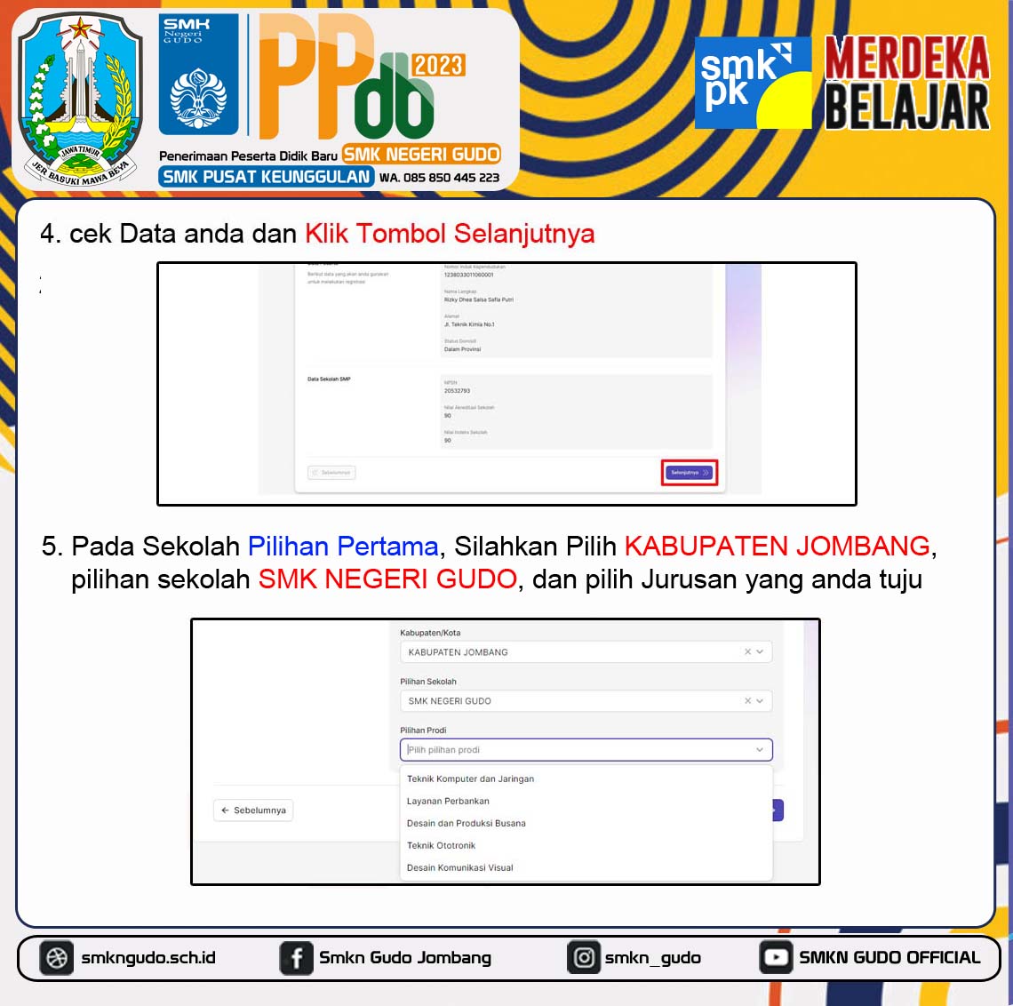 TATA CARA PENDAFTARAN PPDB JALUR PRESTASI NILAI AKADEMIK SMK ( NILAI ...